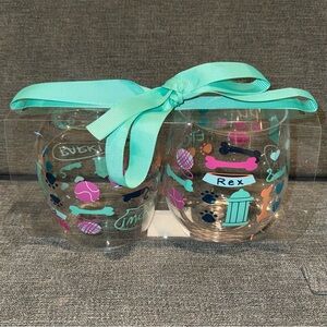Pet Lover Acrylic Wine Tumblers, Set of 2
